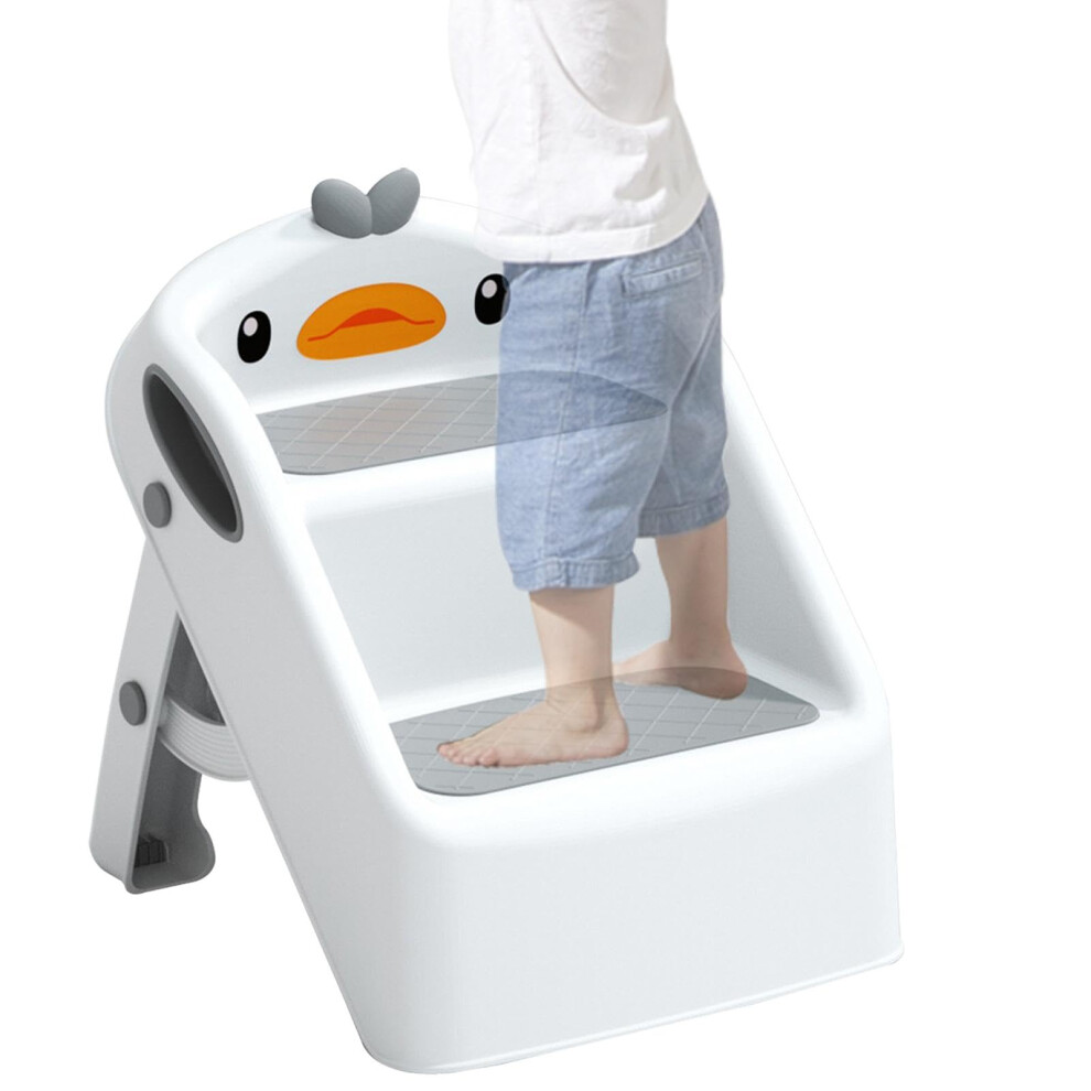 Kids Step Stool NonSlip Toddler Stool Bathroom Step Stool Lightweight MultiPurpose Stool Safe Step Up For Kids