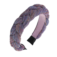 Bandeaux tressĂ©s licorne scintillants, doublure en tissu doux et confortable, fixation rapide des cheveux pour toutes les activitĂ©s, faciles Ă