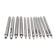 DIY Tool 0.5-5mm Leather Punching and Punching Set Leather Carving Punching Tool 10Pcs Multi-Specification.