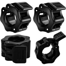 Bague de Serrage 4 Pices Pinces Haltres Olympique 25mm Clips de Collier d'Haltres Plastique Colliers de Blocage d'Haltres Antidrapant Dgagement Rapid