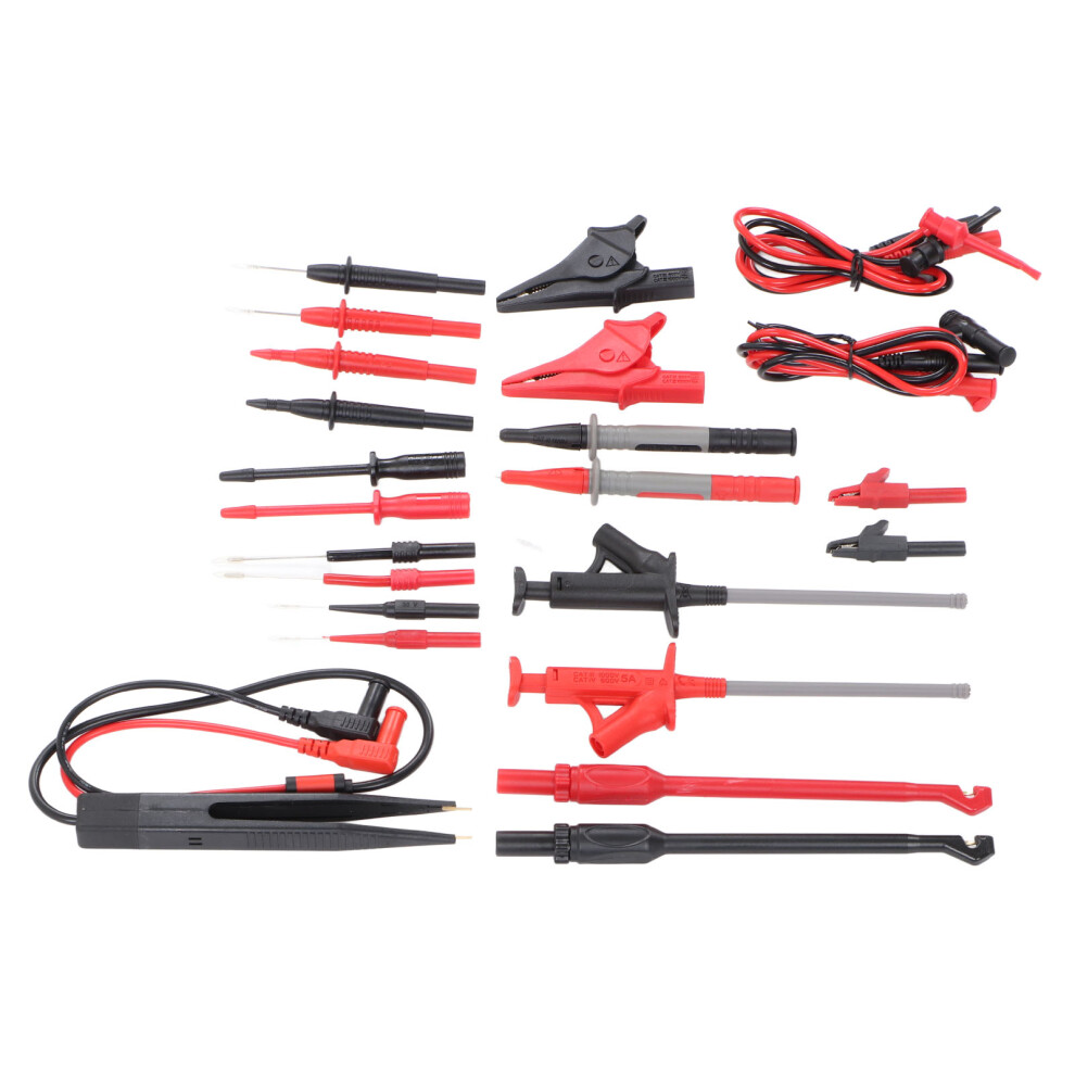 25Pcs Multimeter Test Cable Kit, Cat Iii 1000V Probe Line Wire 6931377274340