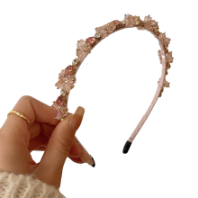 Zartes, mit Kristallperlen besetztes, modisches Haaraccessoire für Damen, Strass-Haarreif mit luxuriösem Design für Mädchen und Frauen, geeignet