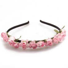 Rozenbloemhoofdband, elegant ontwerp voor bruiloften en festivals in boho-stijl, fotografieaccessoire met handgemaakte materialen.