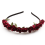 Coroa de cabelo artesanal, estilo boho, com flores artificiais e design elegante. 1