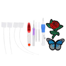 Hochwertiges Punch-Needle-Set aus ABS-Kunststoff, ideales Geschenk-Stickset mit verstellbaren Punch-Nadeln, filigranen Kunstwerken,