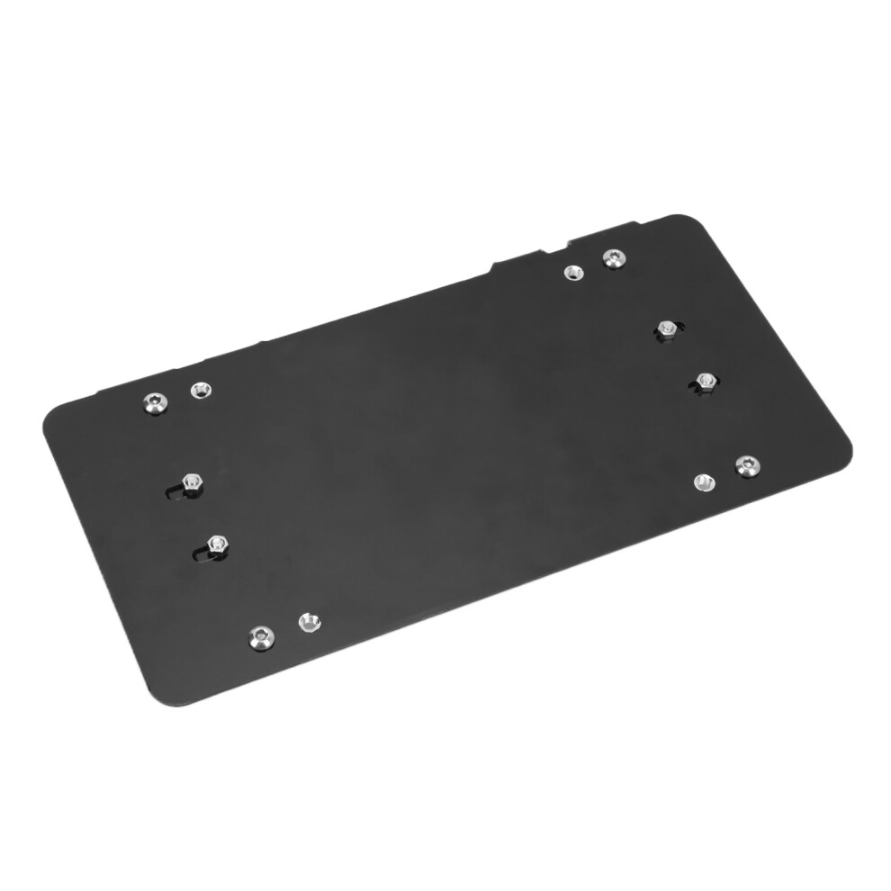 Durable Stainless Flip Up License Plate Bracket For Cars & Trucks Black 7681377275074