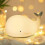 LED Whale Silicone Night Light Kids Light - Whale Silicone Light White 3