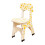 Wooden Stool Step Stool With Back Support, Giraffe Shape Kids Stool For Nursery, Bathroom Stool, Indoor Outdoor Use 1