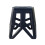 Portable Lightweight Folding Step Stool Camping 300 Lb Capacity Non Slip Black One Size 1