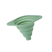 Retractable Food Safe Silicone Funnel Folding Portable Compact Design Green Camping For Oil Transfer And Travel