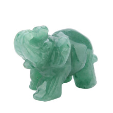 Rikdomselefantsymbol for velstand, håndskåret elefant av naturlig jadestein for kontorhjemdekor, utskåret krystallelefantskulptur med