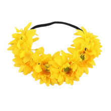 Elegantes und wunderschönes Sonnenblumen-Haarband für Damen und Mädchen, angenehm zu tragender Blumenkranz mit Regenbogenmotiv, LGBT-Accessoire, 1