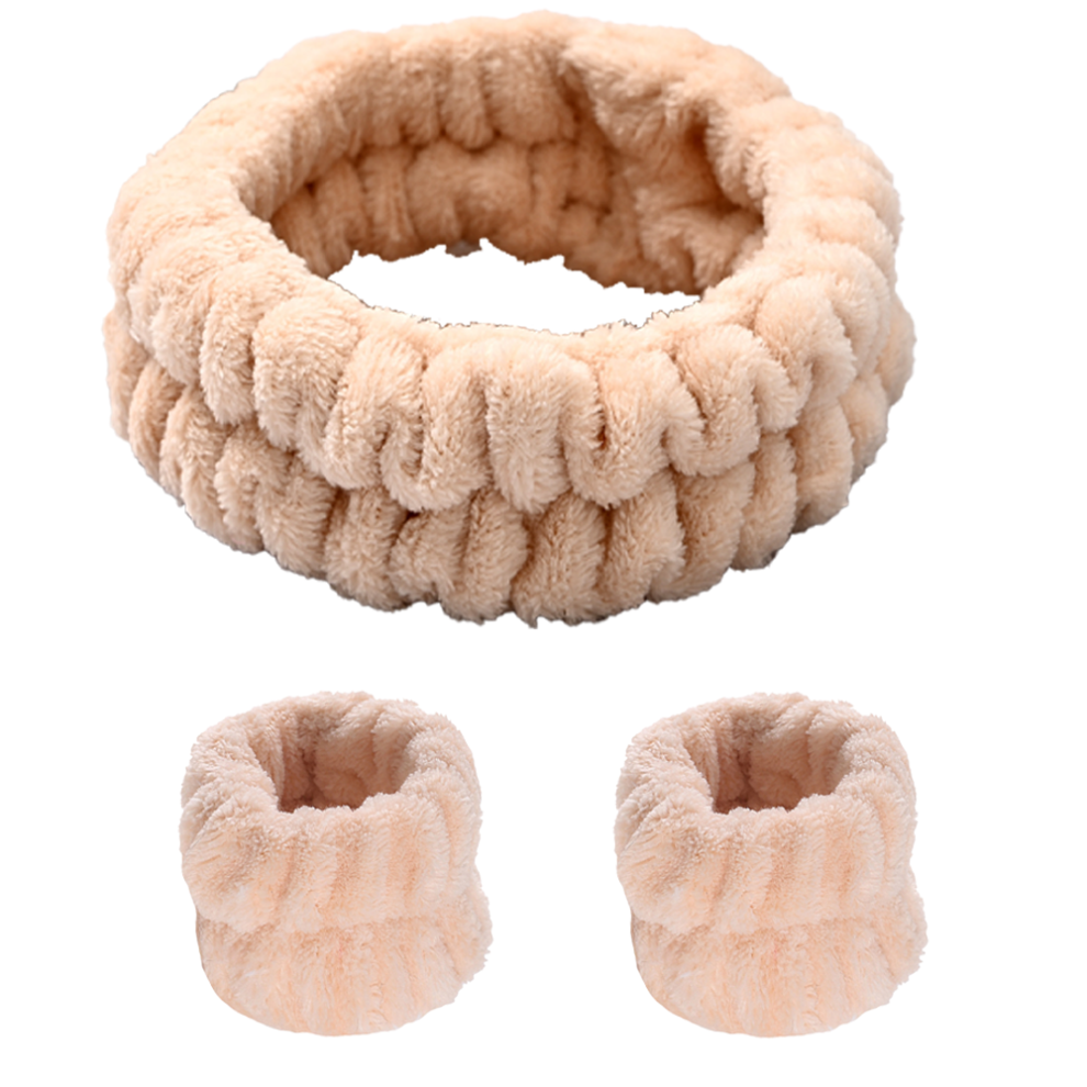 Microfiber Fabric Facial Makeup Headband, Adorable Hair Accessories with Bowknot Design, Suitable for Spa Treatments and Daily Face Washing, Soft and