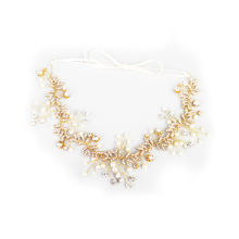 100% handgemaakte bohemian hoofdtooi, tiara voor speciale gelegenheden met bruidshoofdband van kristallen en parels, bloemmotief met strass-steentjes