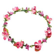 Boho-Blumenstirnband, handgefertigter Blumenkranz mit verstellbarem Band, süßes und elegantes Design, geeignet für Bräute, Brautjungfern, Feste,