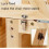 Wooden Folding Ladder Chair 4Step Solid Wood Step Stool MultiFunction Library Display Stand 4