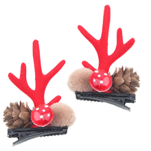 Weihnachtliche Haaraccessoires für Kostümpartys, festliche Anlässe, verschiedene Stile kombinieren, tolle Geschenke, verzierte Geweihe,