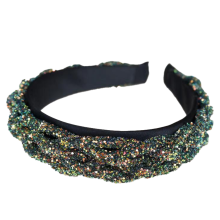 Fasce per capelli alla moda con strass, fascia con cristalli versatile adatta a molteplici occasioni.
