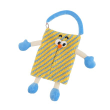 Adorable Cartoon Tissue Pack Desktop Storage Box Fabric Handmade Organizer For Women Daily Use Sturdy
