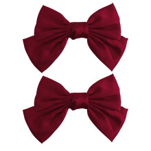 Bedårande hårdekoration lättanvänd hårspänne, vintageklämmor satin rosett håraccessoarer bröllop bruddekor, perfekt presentidé för kvinnor