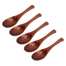 Handgefertigtes Naturholz-Löffelset, bestehend aus Kaffeelöffel und Teelöffel, ungiftigen Multifunktionslöffeln mit komfortablem Design und