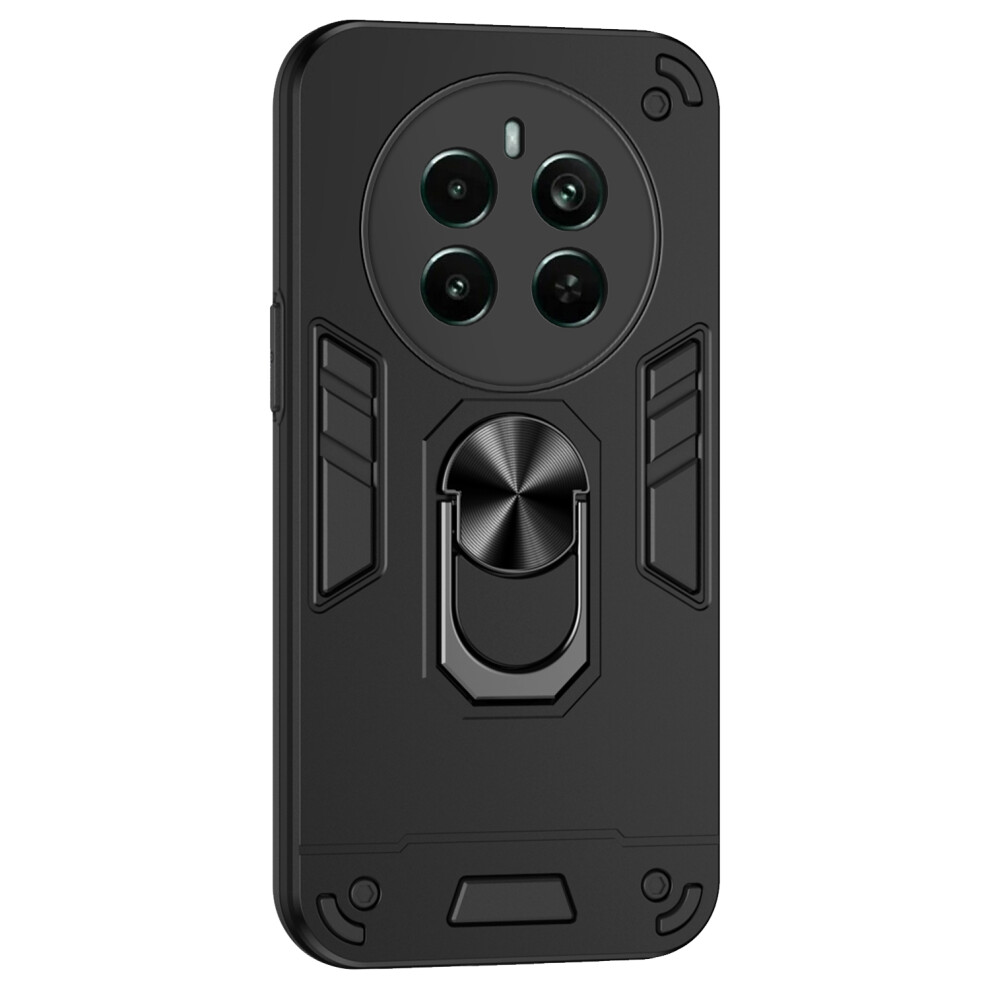 (Black) For Realme Narzo 70 Pro 5G Case Kickstand Pc+Tpu Car Mount Magnetic Holder Phone Cover - Black 6914280789705