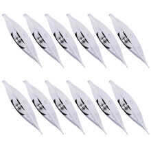 12Pcs Sewing Craft Metal Shuttles Long Spindle Shuttles Sewing