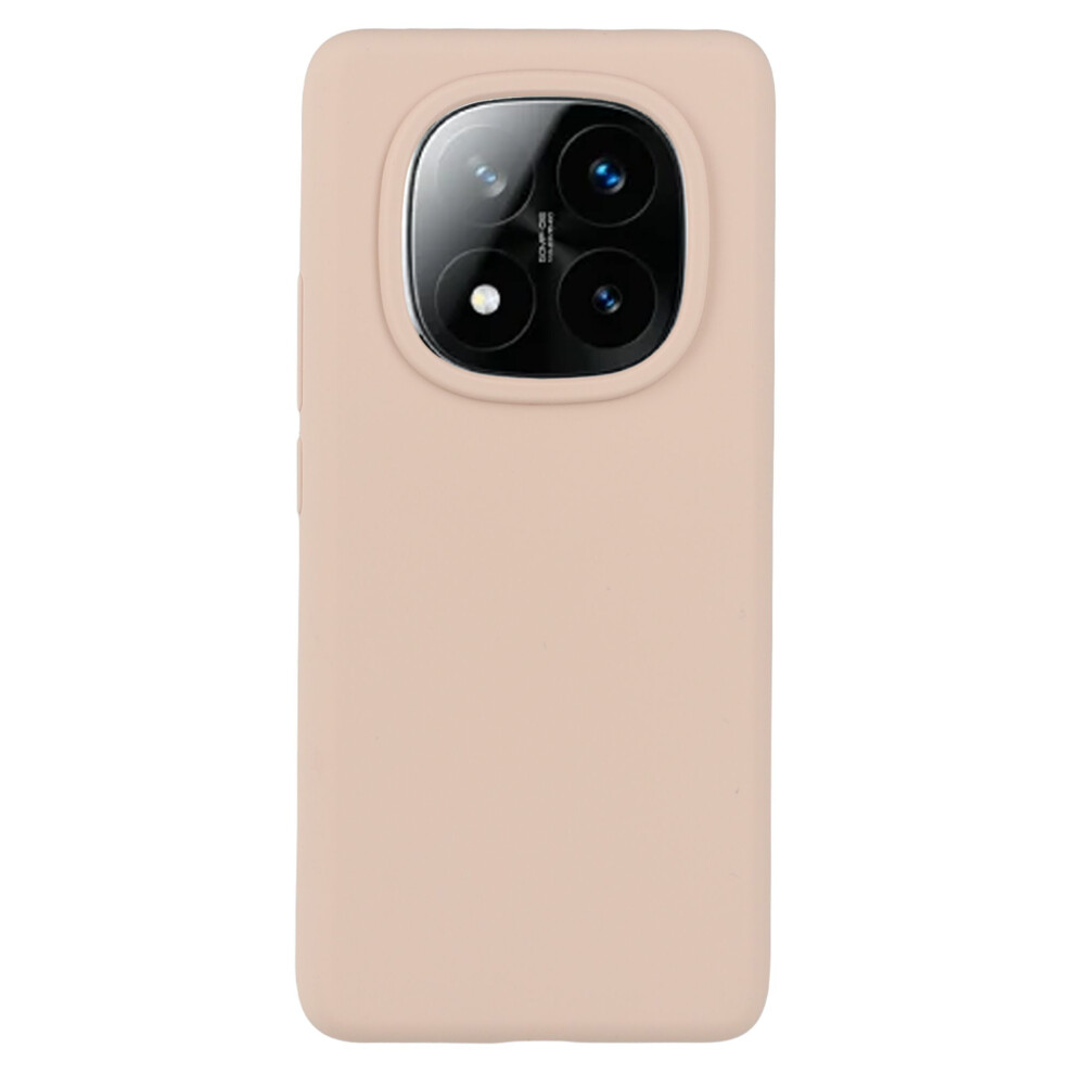 (Pink) For Xiaomi Redmi Note 14 Pro+ 5G Cell Phone Case Liquid Silicone Dropproof Cover - Black Pink,Black 6914280885742