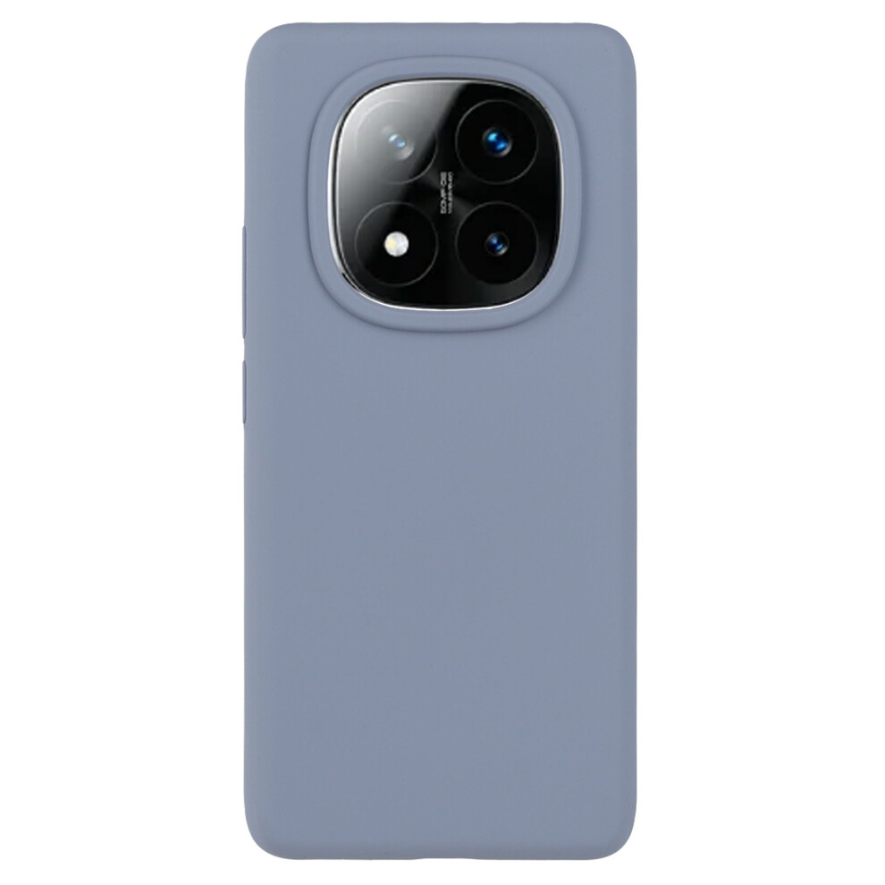 (Blue) For Xiaomi Redmi Note 14 Pro+ 5G Cell Phone Case Liquid Silicone Dropproof Cover - Black Blue,Black 6914288666954