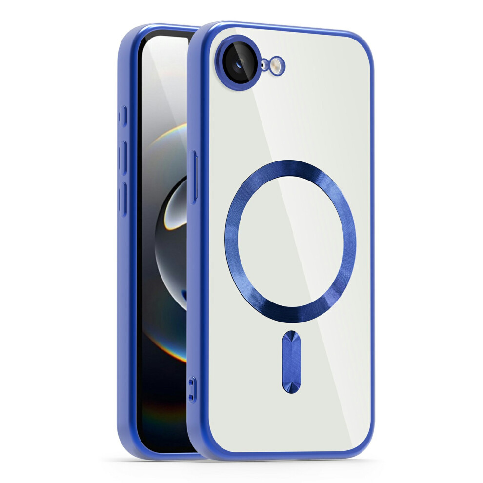 (Sapphire) For Iphone 16E Case Compatible With Magsafe Tpu + Pc Clear Back Cover - Dark Purple Blue,Purple 6914284756949