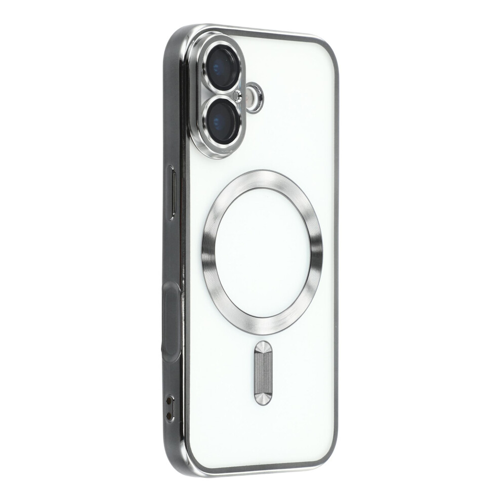 (Grey) For Iphone 17 Case Compatible With Magsafe Electroplated Tpu Phone Cover With Lens Film - Grey 6914282939450