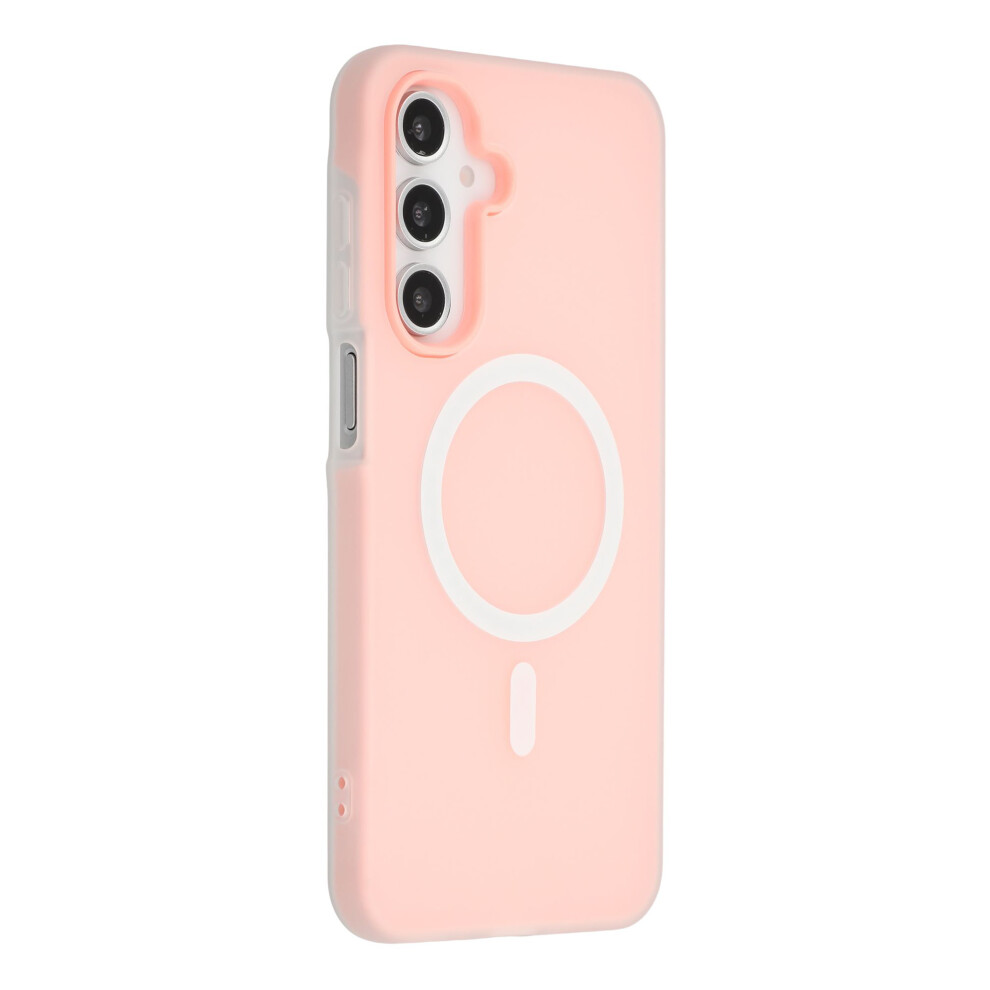 (Pink) For Samsung Galaxy A54 5G Case Compatible With Magsafe Pc + Tpu Frosted Phone Cover - Green Pink,Green 6914285933158