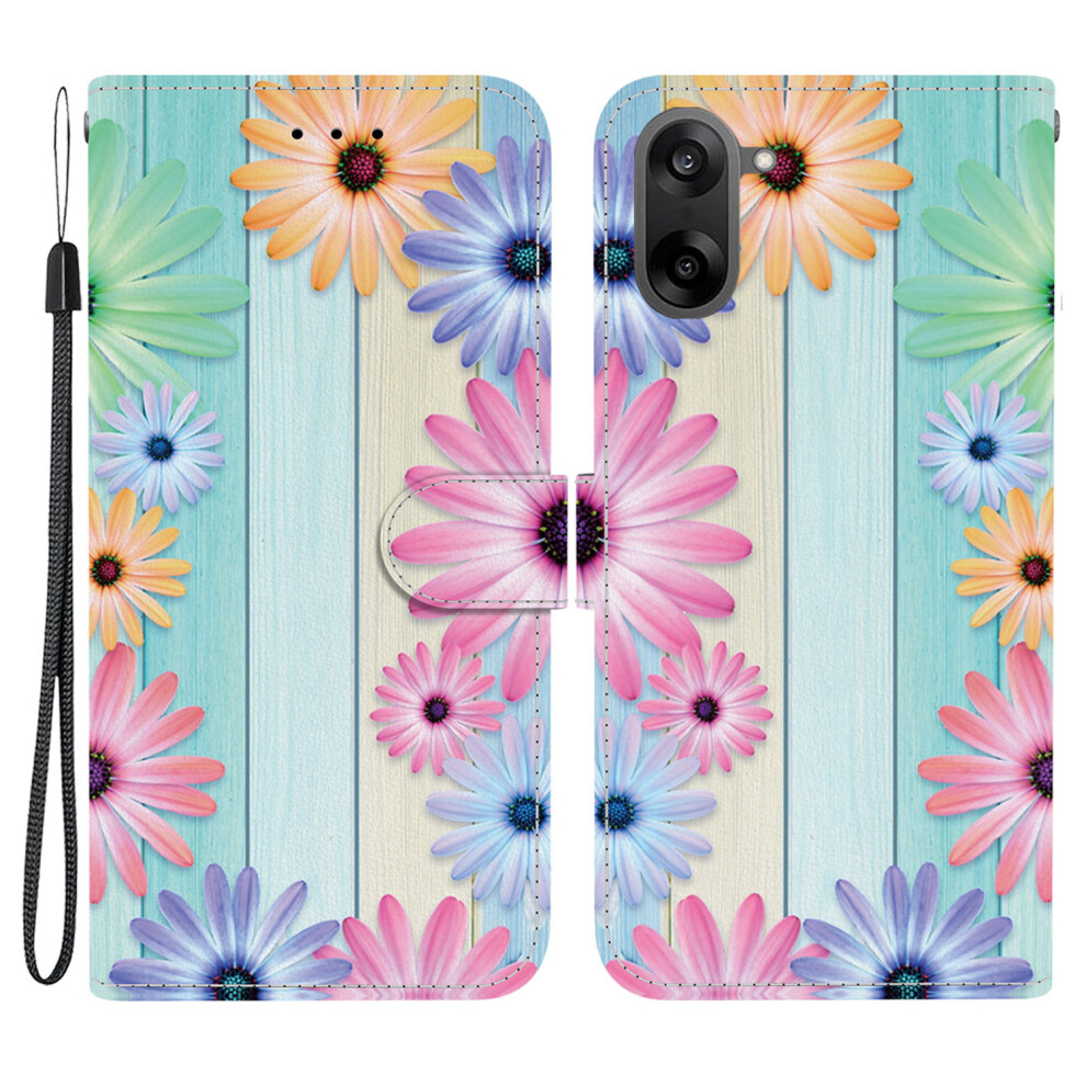 (Sunflower) For Oneplus Nord Ce5 5G / Ace 5 Racing 5G Case Pattern Printing Leather Flip Wallet Phone Cover With Lanyard - Lion Head 6914288187770