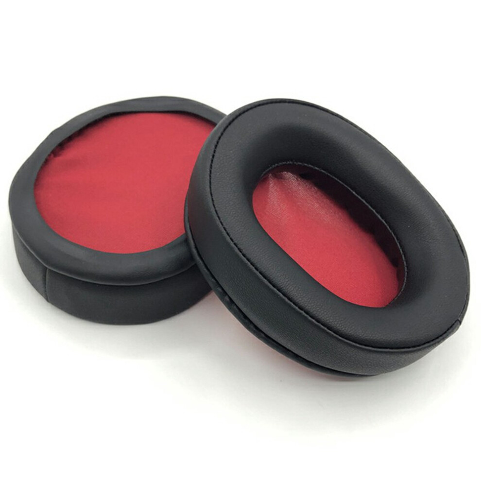 ( / Red) 1 Pair Protein Leather Earpads For Audio-Technica Ath-Ws990bt Headphone Earmuffs - Black/Red 6914281981238