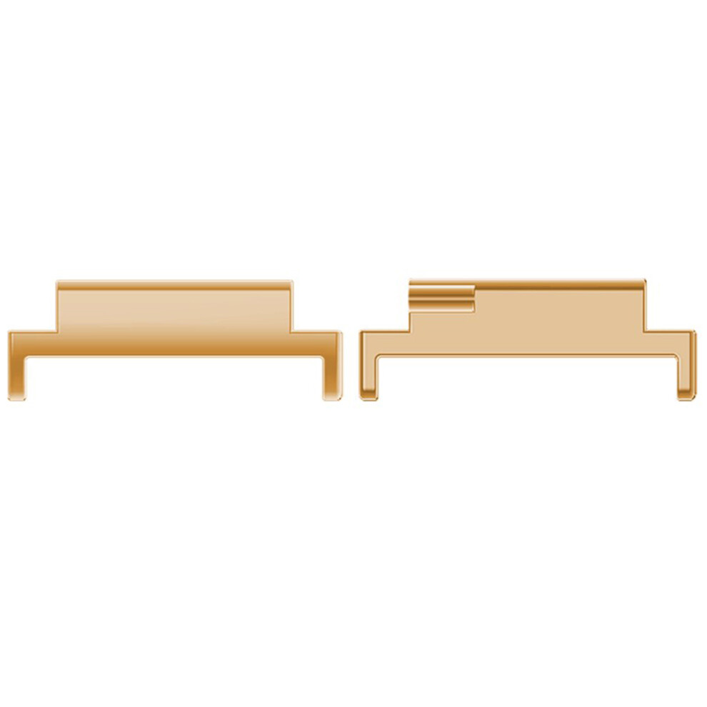 (Rose Gold) 1 Pair Watch Strap Connector 18Mm To 22Mm Watch Band Metal Adapter - Black Black,Gold 6914285185892