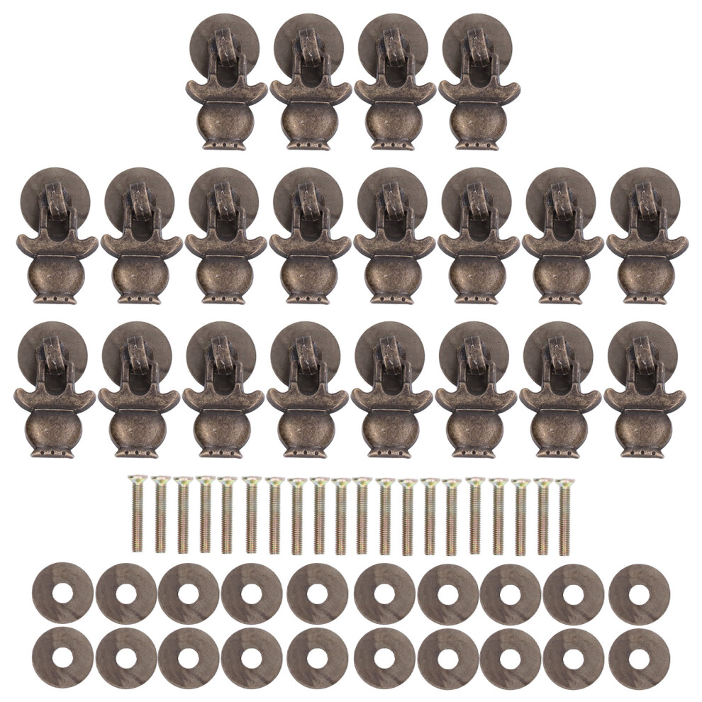 Small Drawer Knobs With Screws For Furniture Upgrade, Elegant Design Mini Cabinet Knobs With Rust-Resistant Finish, Vintage Antique Dresser Knobs For 9163575951571