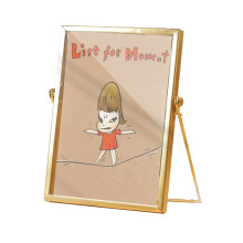 Cadre en verre sur pied avec loquet, cadres en laiton vintage, cadres flottants, cadre robuste en verre et métal, nombreuses applications, cadre