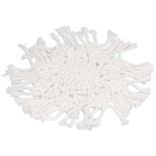 Porta-copos artesanais trançados, absorventes de água, com design elegante e função de isolamento térmico. Multiuso, com um toque boêmio,