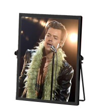 Handcrafted Floating Frame Gold Metal Real Glass Picture Frame For 8x10 Photos Easy To Replace Vertical Tabletop Display Home And Office Decoration