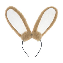 Fascia per capelli pelosa comoda da indossare, set versatile di orecchie da animale per cosplay con lavorazione di alta qualità, fascia morbida ed