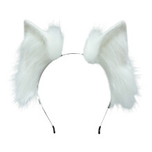Verstelbare haarband met kattenoortjes in een schattige en aantrekkelijke stijl, handgemaakte haarband met dierenoortjes voor Halloweenfeestjes en