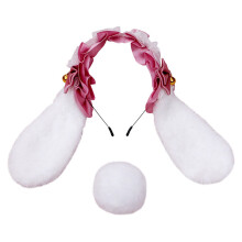 Banda Ceann Cluasa Cat Tarraingteach, Gabhálas Cóisire Cosplay le Cluasa Coinín Plush Inscortha, a Thairgeann Éadaí Compordacha do Mhná &