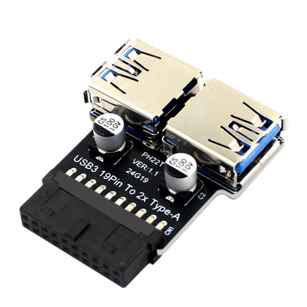 Usb Adapter Header 19/20Pin Connector 2 Port Usb 3.0 Converter Board Pc Motherboard Mainboard 19Pin Extension Riser 9199774184182