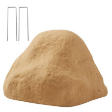 Roche Artificielle Décorative pour Jardin-Duoku-Couverture en Pierre Synthétique Réaliste-Cache Pompe ou Puits-Couleur Sable