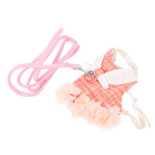 Adjustable Rabbit Harness and Leash Set for Outdoor Walks Holidays and Photos Comfortable Vest
