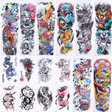 16 Stück Wasserdichte Temporäre Körperkunst-Tattoos für Arm und Bein