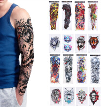8 Blätter Wasserdichte Voll- und Halbarm-Tattoos temporär für Männer und Frauen
