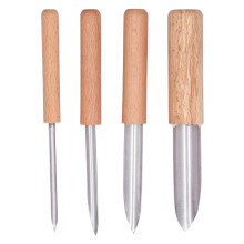Wooden Handle Clay Sculpting Tools Multi Size Stainless Steel Cutters For Ceramic Artists Durable Corrosion Resistant Ergonomic Design Suitable For