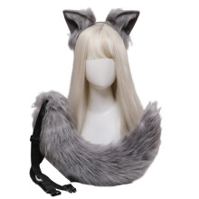 Oreilles de chaton artificielles pour décoration de cheveux, accessoires de costume de cosplay avec oreilles à clip et épingles à cheveux en