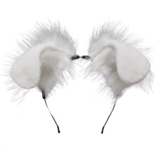 Coiffe de cosplay avec oreilles ajustables, serre-tête oreilles d'animaux en fausse fourrure réaliste pour costume d'Halloween et accessoire de